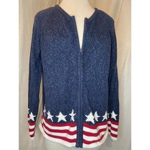 SHAVER LAKE Authentic Casual Women's Zip up Sweater Size Medium Long Sleeve